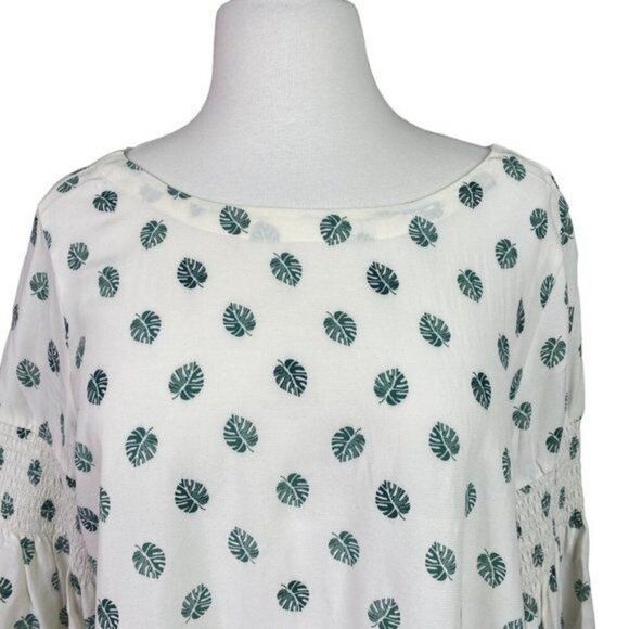 Loft Blouse Size Small Palm Leaf - Picture 3 of 5